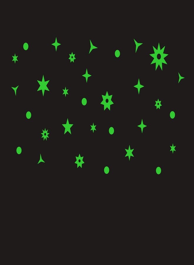 Monk wish Glow in The Dark Galaxy of Stars Radium Stickers - Image 1